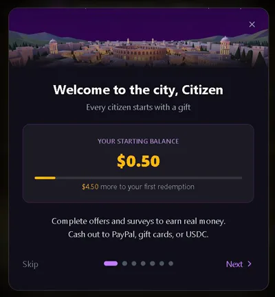 Earnopolis bonus de înscriere