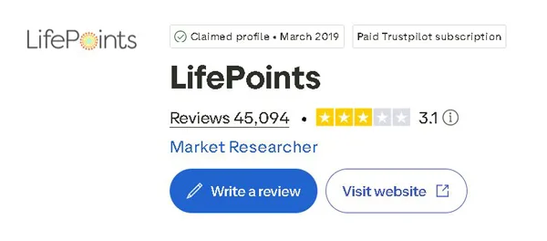 LifePoints: Păreri și analiză completă LifePoints pe Trustpilot