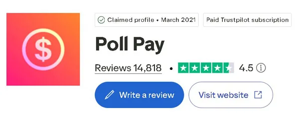 Poll Pay pe Trustpilot