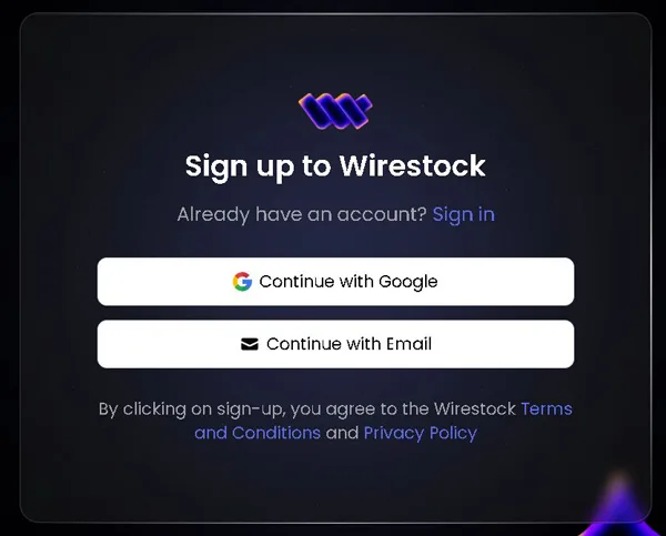 Wirestock: Merită sau nu? Analiză completă formular de înregistrare Wirestock