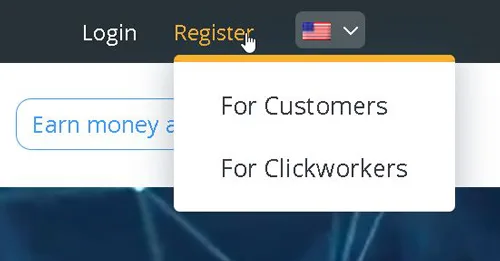 cum să te înregistrezi pe Clickworker