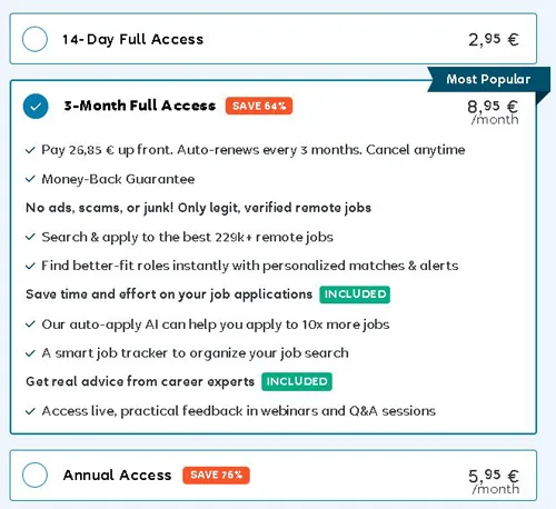 FlexJobs abonamente